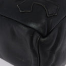 Chrome Hearts Tote Bag Leather Black Auth 204170V-27