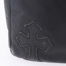 Chrome Hearts Tote Bag Leather Black Auth 204170V-3