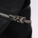 Chrome Hearts Tote Bag Leather Black Auth 204170V-32