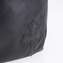Chrome Hearts Tote Bag Leather Black Auth 204170V-4