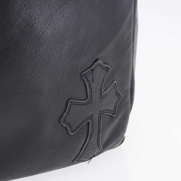 Chrome Hearts Tote Bag Leather Black Auth 204170V