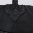 Chrome Hearts Tote Bag Leather Black Auth 204170V-9