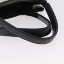 BALENCIAGA Navy Cabas S Hand Bag Canvas White Black 339933 Auth 204200-9