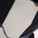 BALENCIAGA Navy Cabas S Hand Bag Canvas White Black 339933 Auth 204200-11