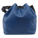 LOUIS VUITTON Epi Petit Noe Bag By Color Black Blue M44152 LV Auth 204203A-3