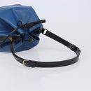 LOUIS VUITTON Epi Petit Noe Bag By Color Black Blue M44152 LV Auth 204203A-7