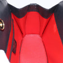 CELINE Hand Bag Leather Black Gold Auth 204213A-20