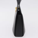 CELINE Hand Bag Leather Black Gold Auth 204213A-3