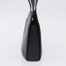 CELINE Hand Bag Leather Black Gold Auth 204213A-4
