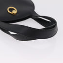 CELINE Hand Bag Leather Black Gold Auth 204213A-7