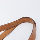 CELINE Macadam Canvas Tote Bag PVC Leather Brown Gold Auth 204214-8
