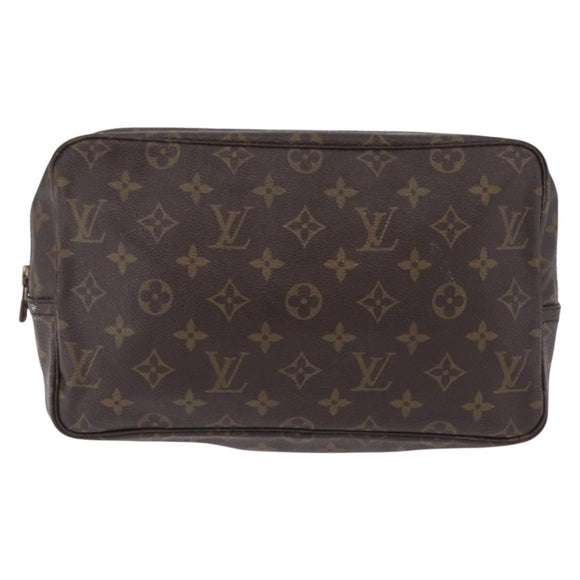 LOUIS VUITTON Monogram Trousse Toilette 28 Clutch Bag M47522 LV Auth 204216