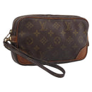 LOUIS VUITTON Monogram Marly Dragonne PM Clutch Bag M51827 LV Auth 204218-1