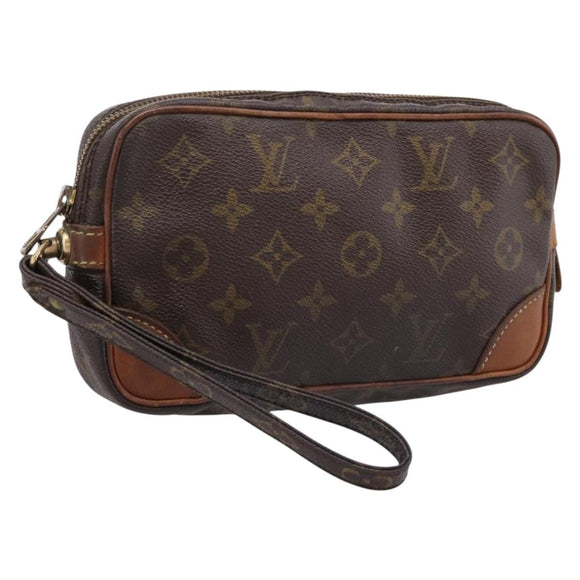 LOUIS VUITTON Monogram Marly Dragonne PM Clutch Bag M51827 LV Auth 204218