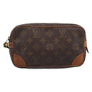 LOUIS VUITTON Monogram Marly Dragonne PM Clutch Bag M51827 LV Auth 204218-13