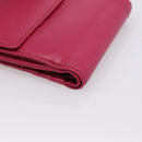 LOEWE Bifold Wallet Leather Pink Gold Auth 204222A-15
