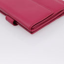 LOEWE Bifold Wallet Leather Pink Gold Auth 204222A-16