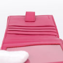 LOEWE Bifold Wallet Leather Pink Gold Auth 204222A-19