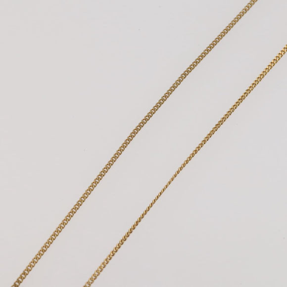 Christian Dior Rhinestone Necklace metal Gold Tone Auth 204224