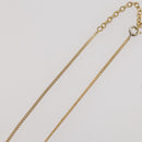 Christian Dior Rhinestone Necklace metal Gold Tone Auth 204224-12