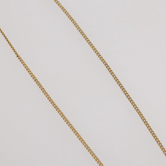 Christian Dior Rhinestone Necklace metal Gold Tone Auth 204224
