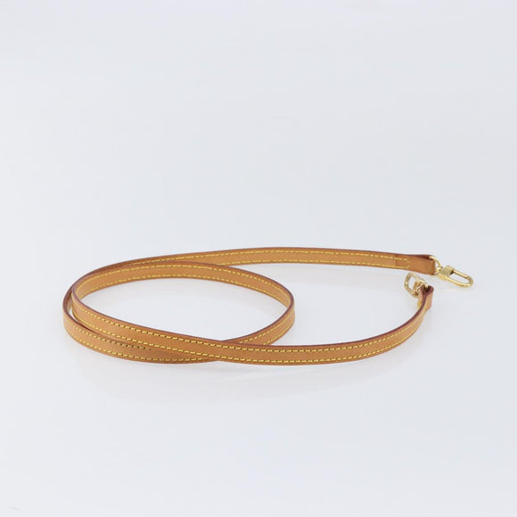 LOUIS VUITTON Nume leather Shoulder Strap Leather 44.9"" Beige LV Auth 204230A
