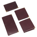 Cartier Must Line Wallet Leather 4 Set Bordeaux Auth 204233-1