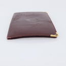 Cartier Must Line Wallet Leather 4 Set Bordeaux Auth 204233-14