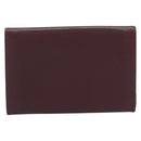 Cartier Must Line Wallet Leather 4 Set Bordeaux Auth 204233-3