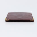 Cartier Must Line Wallet Leather 4 Set Bordeaux Auth 204233-30