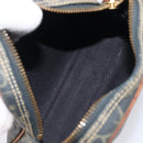Christian Dior Trotter Canvas Shoulder Bag PVC Green Gold Auth 204234-12
