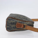Christian Dior Trotter Canvas Shoulder Bag PVC Green Gold Auth 204234-3