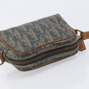 Christian Dior Trotter Canvas Shoulder Bag PVC Green Gold Auth 204234-7