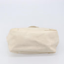 Chloe Eden Small Tote Bag Leather White Gold Auth 204236-5