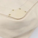 Chloe Eden Small Tote Bag Leather White Gold Auth 204236-10