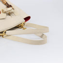 Chloe Eden Small Tote Bag Leather White Gold Auth 204236-7