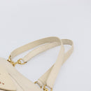 Chloe Eden Small Tote Bag Leather White Gold Auth 204236-8