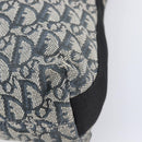 Christian Dior Trotter Canvas Shoulder Bag Navy Silver Auth 204237-14