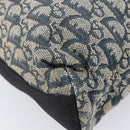 Christian Dior Trotter Canvas Shoulder Bag Navy Silver Auth 204237-15