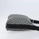 Christian Dior Trotter Canvas Shoulder Bag Navy Silver Auth 204237-4