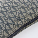 Christian Dior Trotter Canvas Shoulder Bag Navy Silver Auth 204237-7