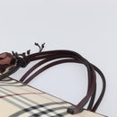 BURBERRY Nova Check Hand Bag Canvas Beige Auth 204239A-8