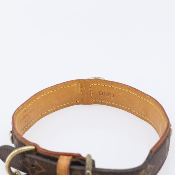 LOUIS VUITTON Monogram Collie Baxter PM Dog Leash M58072 LV Auth 204242