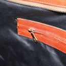 BOTTEGAVENETA Boston Bag PVC Canvas Black Gold Auth 204244-21