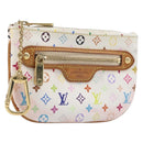 LOUIS VUITTON Monogram Multicolor Pochette MM Pouch White M60028 LV Auth 204245-1