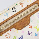 LOUIS VUITTON Monogram Multicolor Pochette MM Pouch White M60028 LV Auth 204245-17