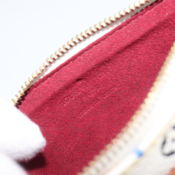 LOUIS VUITTON Monogram Multicolor Pochette MM Pouch White M60028 LV Auth 204245