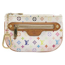 LOUIS VUITTON Monogram Multicolor Pochette MM Pouch White M60028 LV Auth 204245-13