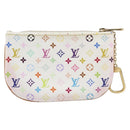 LOUIS VUITTON Monogram Multicolor Pochette MM Pouch White M60028 LV Auth 204245-2
