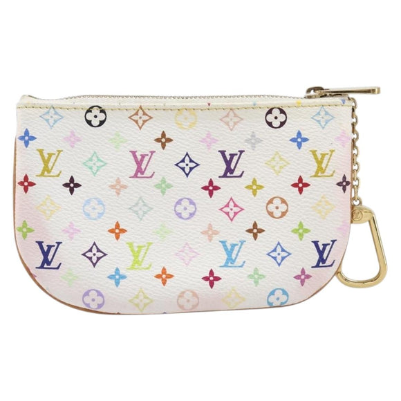 LOUIS VUITTON Monogram Multicolor Pochette MM Pouch White M60028 LV Auth 204245